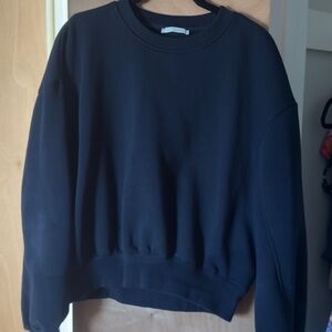Zara navy blue Crewneck Sweatshirt